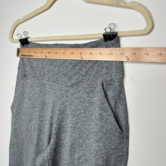 Heathered Gray Harem Fit High Waist ActiveFlex Jogger Pants Side Pockets S - Picture 12 of 16